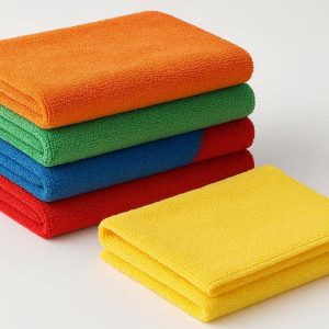 9 Microfiber Cleaning Cloths Pack Ultra Absorbent Lint Free Towels Multi Purpose Solid Color Dish Rags for Kitchen